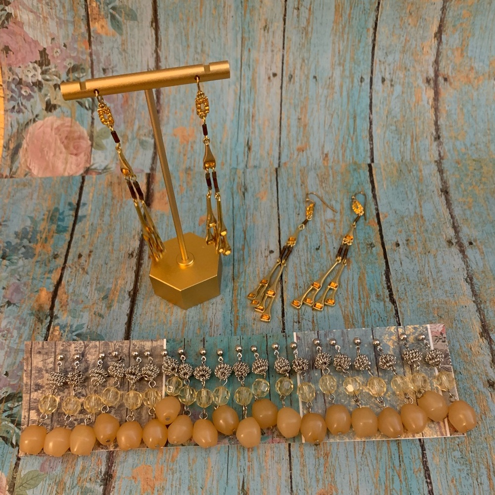 Lot of New Costume Earrings, 14 Pair